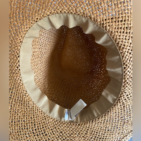 Loft polka dot bow straw fedora size: s/m - Picture 6 of 8